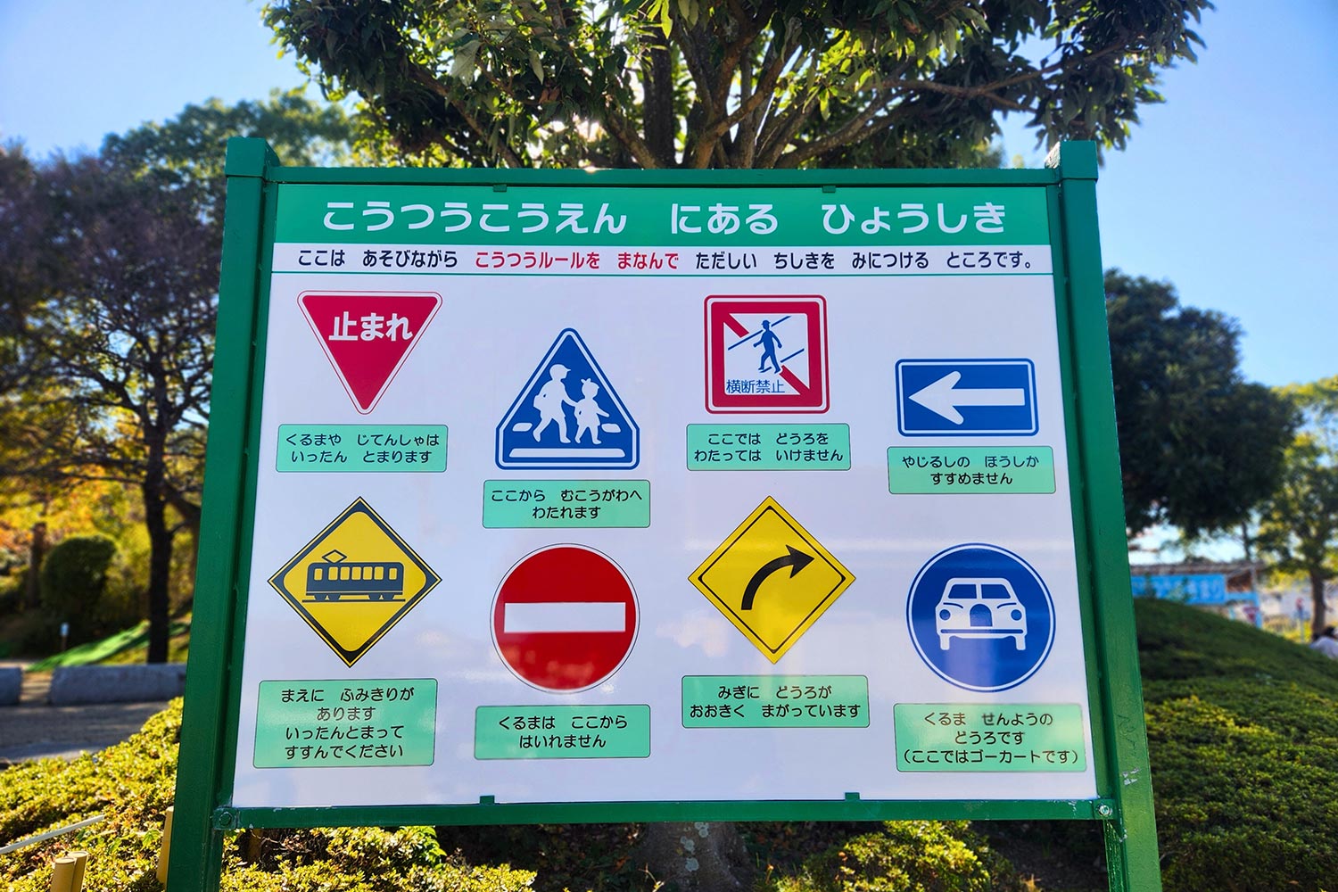 交通標識の説明看板