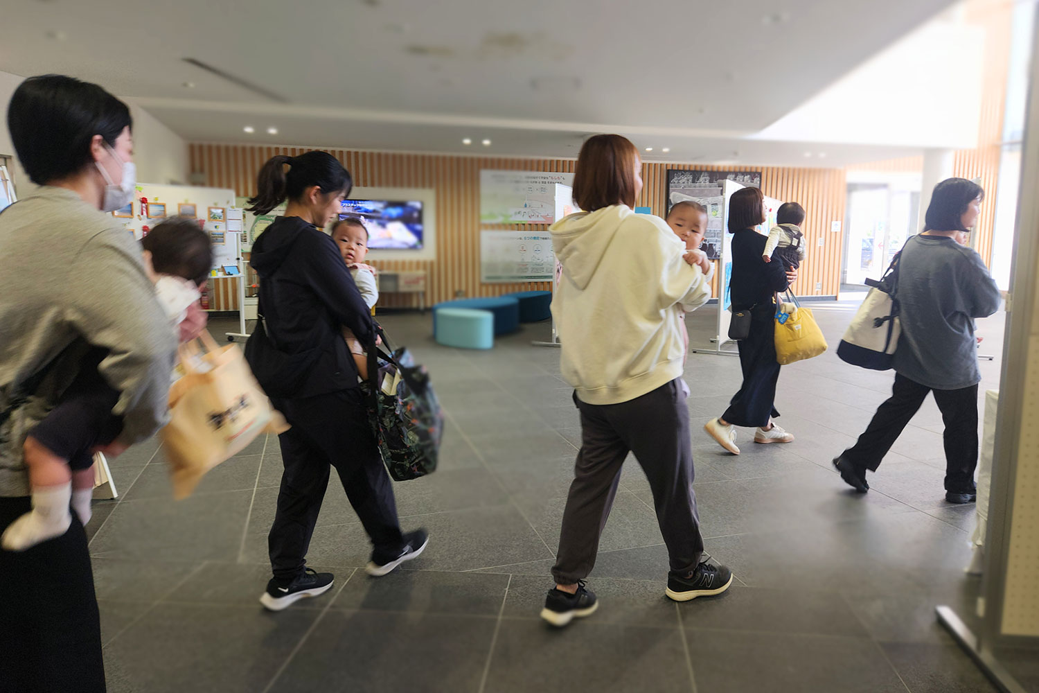 参加者の帰宅の様子