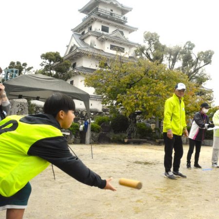 今治城でモルック！レクリエーション大会
